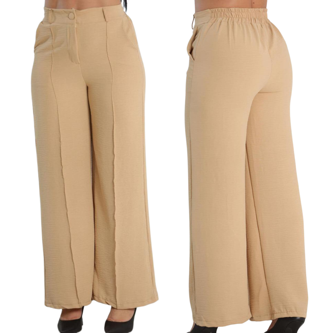 Calça Plus Size Premium Pantalona Feminina Duna
