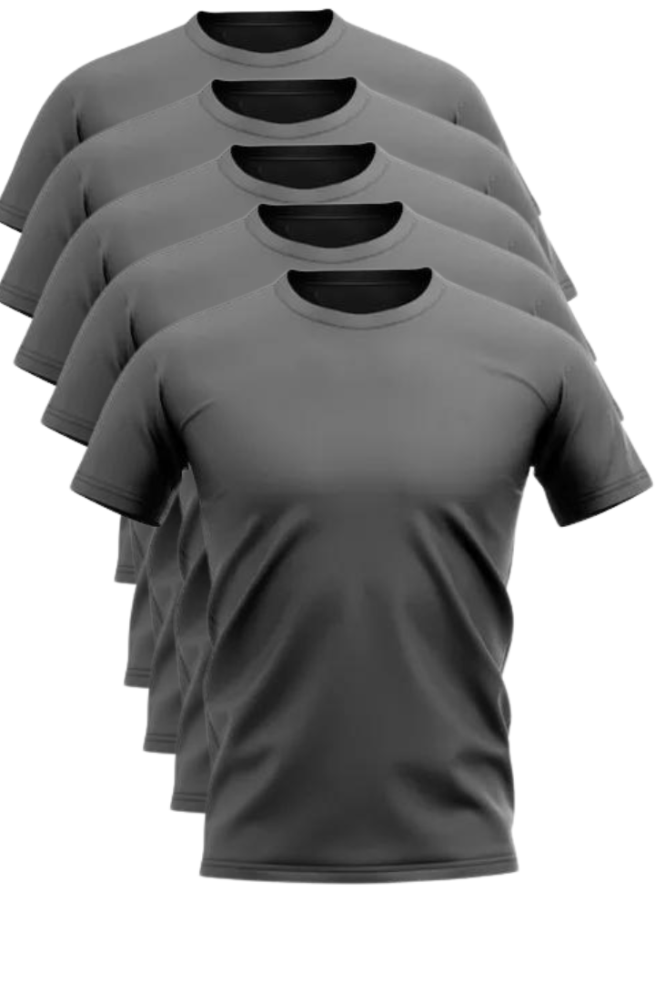 Kit 5 Blusas Masculina Dry Fit Academia